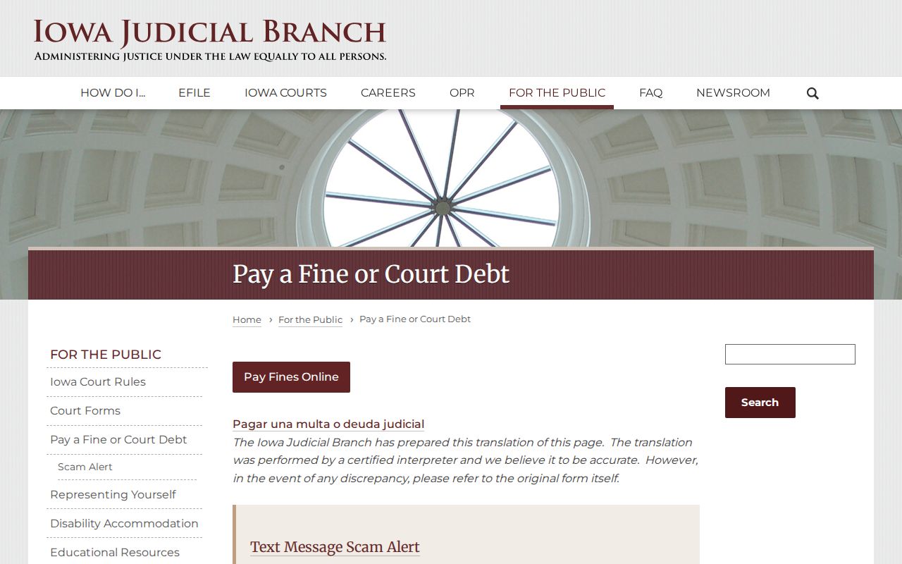 Jasper County warrant search and official court payment guidance